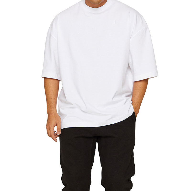 Leisure Running Loose Solid Color Short Sleeve
