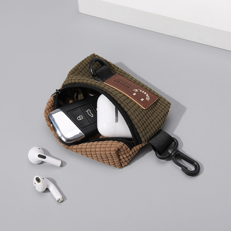 Corduroy Portable Storage Outdoor Cycling Pannier Bag