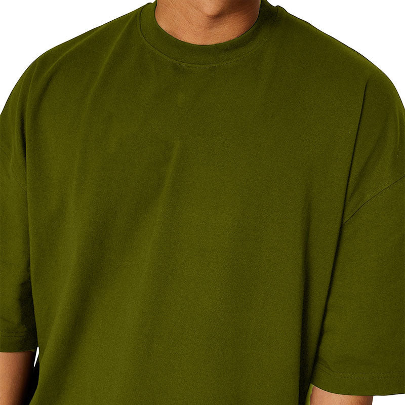 Leisure Running Loose Solid Color Short Sleeve