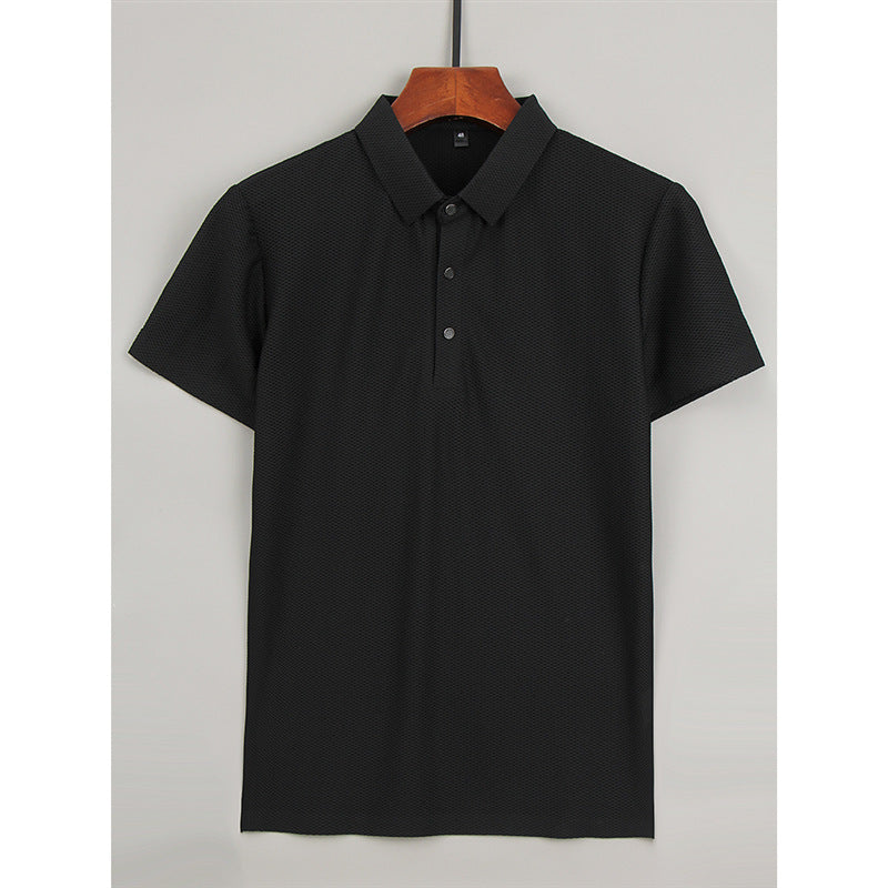 Fashion Ice Silk Men's Short-sleeved T-shirt