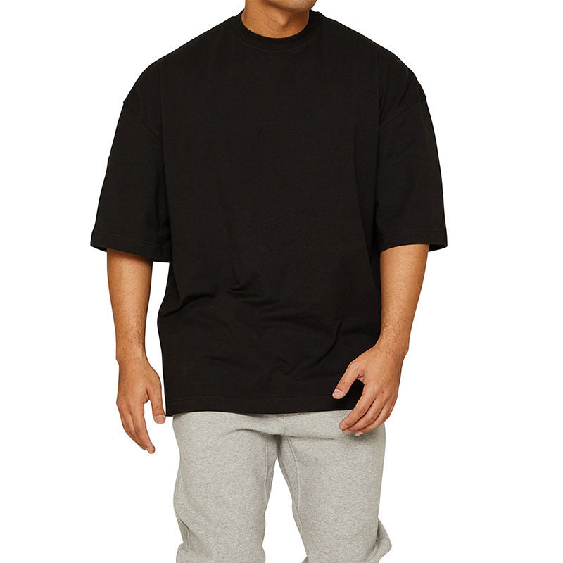 Leisure Running Loose Solid Color Short Sleeve