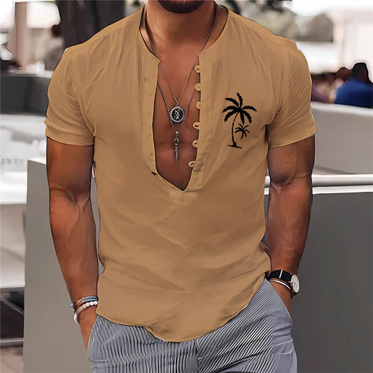 3D Digital Printing Men's Clothing Summer Short Sleeve Shirt