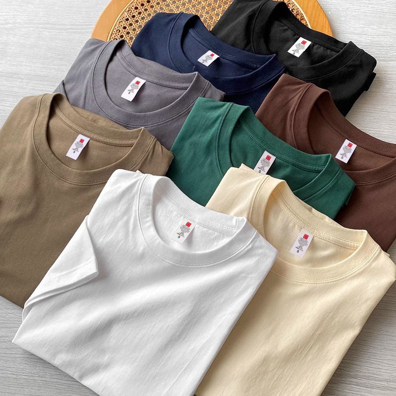 Men's Youth Half Sleeve T-shirt Loose Plus Size