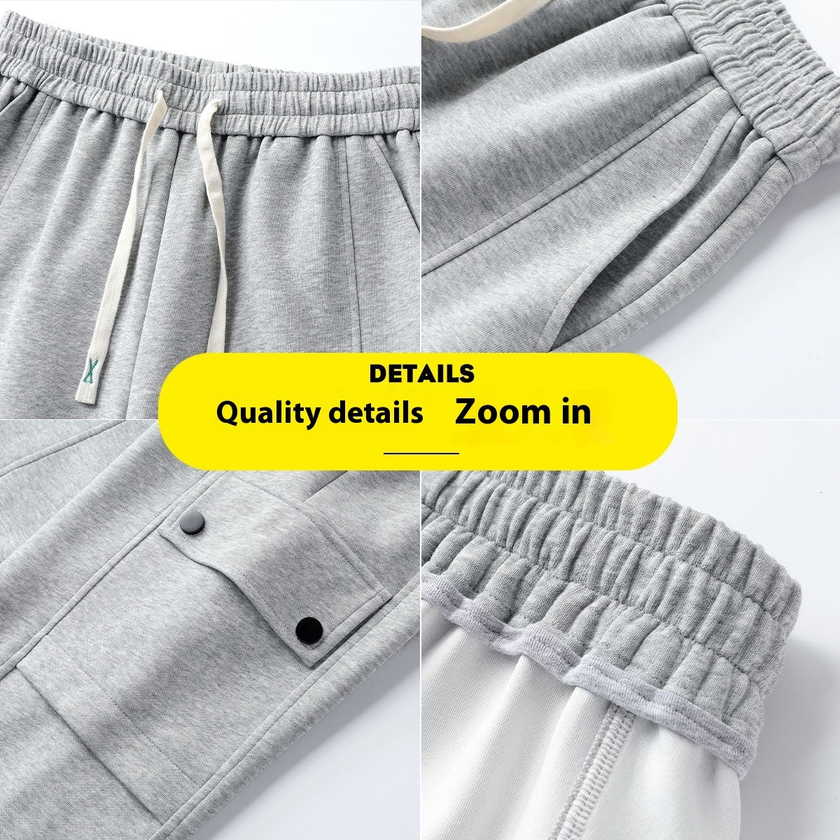 Spring And Autumn Loose Men's Sports Knitted Cotton Casual Trousers